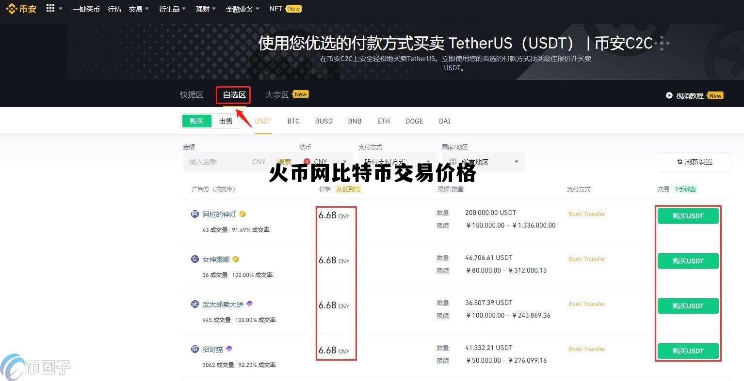 火币网比特币交易价格查询 火币网比特币交易价格