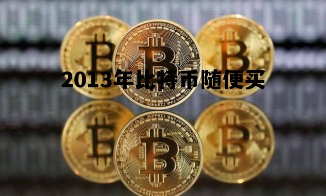2013年比特币随便买吗 2013年比特币随便买