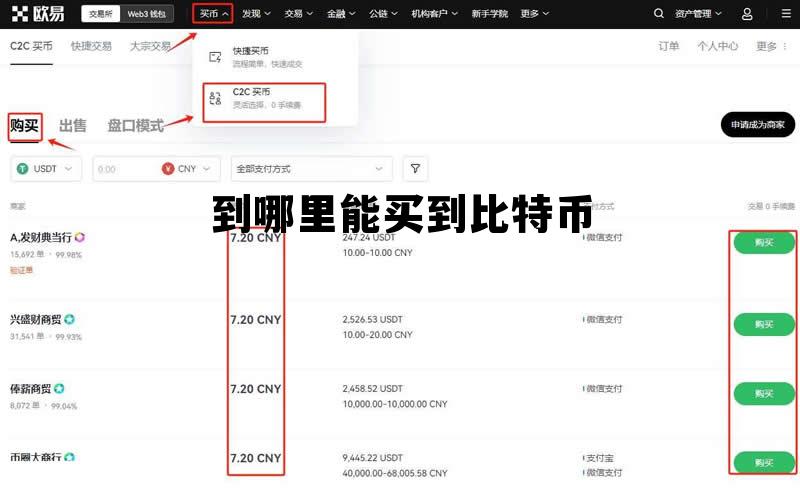 到哪里可以买到比特币 到哪里能买到比特币